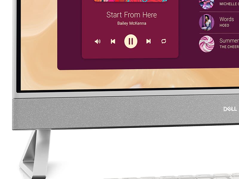 Dell 27 All-in-One Desktop ec27250-27-inch FHD (1920 x 1080) Display, Intel Core 7 Processor 150U, Intel Graphics, 16GB DDR5 RAM, 1TB SSD, Windows 11 Home, Onsite Service - White