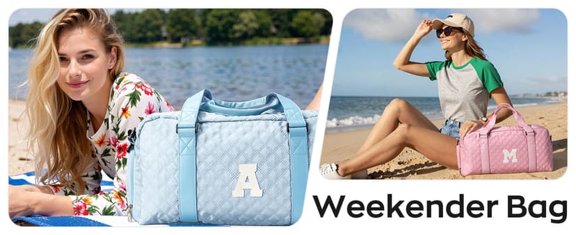 Girl Gifts, Kids Overnight Bag, Birthday Gifts for Women Daughter Sister Friends 8 9 10 11 12 13 14 15 16 17 18 Year Old Girl Duffle Bag Teen Girl Gifts Trendy Stuff Initial Travel Weekender Dance Bag B0DT6QHCXW