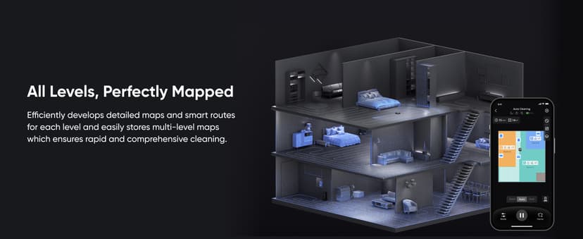 eufy Robot Vacuum Omni S1 Pro, HydroJet System with Roller Mop, Robot Vacuum and Mop Combos, Eco-Clean Ozone, Incrediable Suction, Obstacle Avoidance, Auto Mop Washing & Drying, Self-Emptying