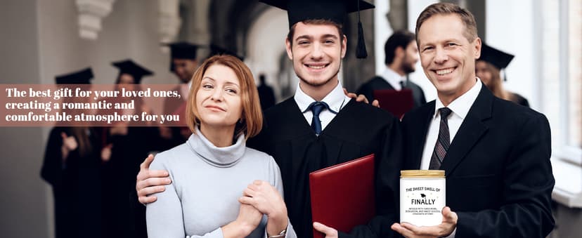 Homsolver Funny Graduation Gift for Her Him, College, High School, Masters Degree, Phd, Nurse Graduation Gifts for Women & Men, Scented Candles B0GD6TWT8M