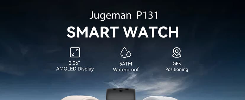 Smart Watch for Men GPS, 2.06"HD Colorful AMOLED, 2026 Multisport Fitness Tracker with Bluetooth Call/Compass/Barometer/Altitude 5ATM Water-Resistance Heart Rate/Sleep Monitor, Outdoor for Android iOS