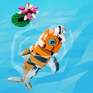 LEGO Creator 3 in 1 Majestic Tiger Building Set, Transforms from Tiger to Panda or Koi Fish Set, Animal Figures, Collectible Building Toy, Gifts for Kids, Boys & Girls 9 Plus Years Old, 31129 B09FM57L7B