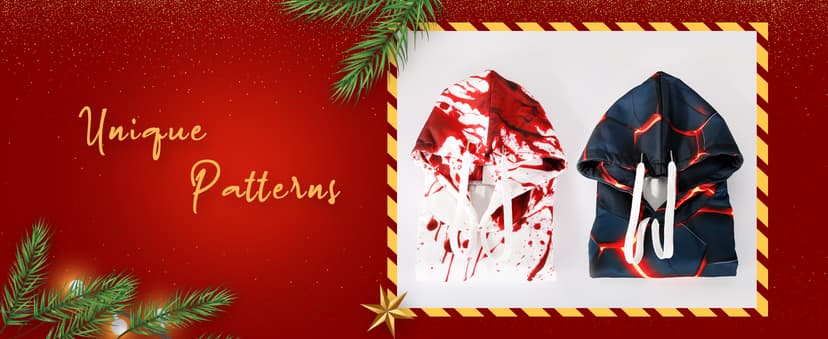 SANKILL Graphic Hoodies for Men Funny Novelty Pullover Sweatshirt Xmas Gifts Black red Anime Hoodie Cool Designs Rapper