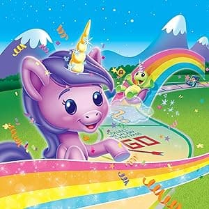 Monopoly Junior: Unicorn Edition Board Game | Magical-Themed Indoor Family Game | 2 to 4 Players | Preschool Games | Kids Gifts | Ages 5 and Up (Amazon Exclusive)