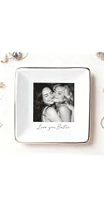 My4gifts Personalized Besties Photo Jewelry Dish, Sisters Jewelry Dish, Custom Besties Gifts, Bff Gifts, Friendship Gift, Best Friend Gift for Women, Custom Jewelrys Plate, Birthday, Christmas/2 B0GFCRMT8Q