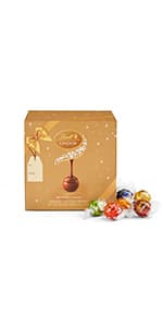 Lindt Gourmet Chocolate Truffles Gift Box, Assorted Chocolate Candy for Mother's Day Gifts, 26 Count, 14.7 oz. Box