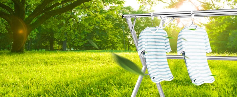 JAUREE 79 Inches Clothes Drying Rack, Drying Rack Clothing Folding Indoor Outdoor, Heavy Duty Stainless Steel Laundry Rack, Foldable Portable Large Clothes Rack Garment Rack with 20 Windproof Hooks