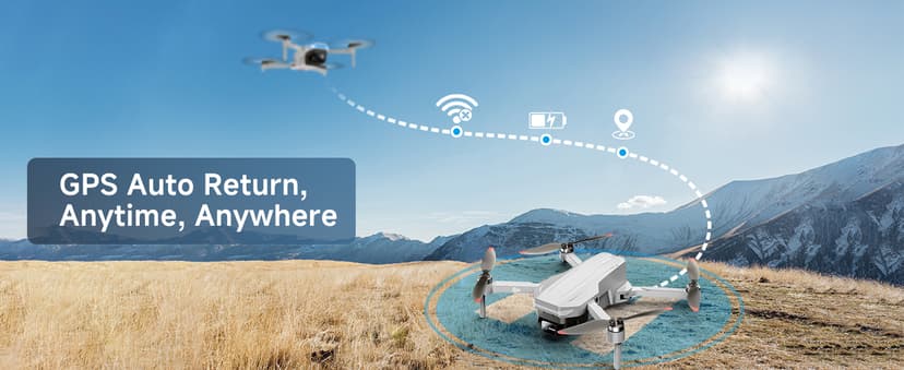 Oddire Drones with Camera for Adults 4K, GPS Auto Return, Waypoint Flight, Orbit Fly, GPS Follow, Gesture Control, Foldable Drone with Brushless Motor, 249g Light, 48 Mins Flight Time with 2 Batteries