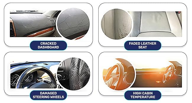 GENANY Hunting Car Sun Shade for Car SUV Truck (55x30 inches), Deer Skull Sun Shade Windshield, Shades for Front Windows, Protector Blocks UV, Car Decor