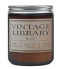 Book Lover Candle, Inspired Gift Ideas for Readers, Birthday, Book Themed Reading Gifts for Women, Bookworm, Librarian, Men