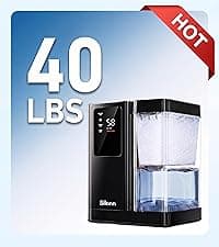 Silonn Nugget Ice Maker Countertop with APP & Voice Control, Self Cleaning Ice Machine with 3L Large Water Tank, 40 lbs/24H Soft Chewable Ice, Portable Pebble Ice Maker for Home, Kitchen and Party