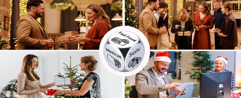 Him Her Couple Gifts for Boyfriend Girlfriend Food Decider 11th Anniversary Steel Date Night Gifts for Husband Wife for Wedding Christmas Valentines Birthday for Women Men