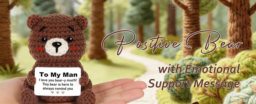 I Love You Gift for Him Boyfriend Husband, Gift for Birthday Fathers Day, to My Man Handmade Crochet, Funny Birthday Anniversary Valentine's Day for Men B0FD9QGTQP