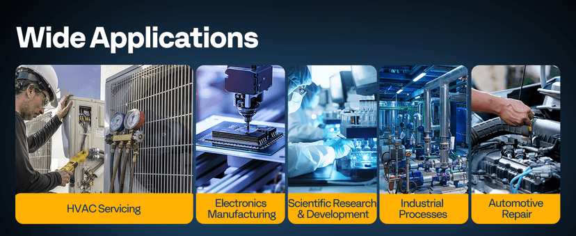 SPECSTAR 110V 9.6 CFM 1 HP Dual-Stage Rotary Vane HVAC Air Vacuum Pump for R12 R22 R134a R410a Systems with Oil Bottle