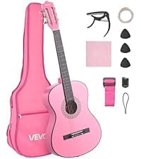 VEVOR Acoustic Guitar, Classical Guitar Starter Kit for Beginners, with Nylon Strings, Basswood Guitar, for Kids Adults Girls Boys Students