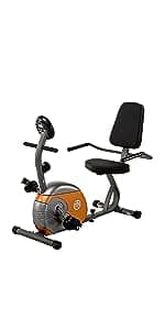Marcy Recumbent Exercise Bike with Adjustable Seat and 8 Resistance Levels, 300 Pound Capacity NS-1201R