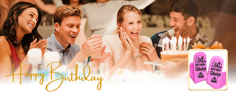 HAPPYPOP 50th Birthday Gifts for Her - Funny Socks for Women in Their 50s, 50 Year Old Birthday Gift