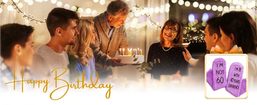 HAPPYPOP Birthday Gifts for Women - Funny Birthday Socks for Her in 50s