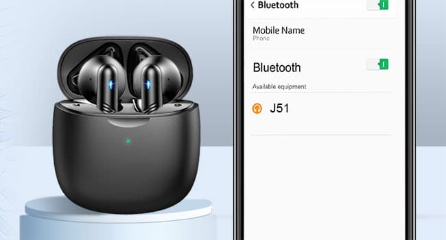 Wireless Earbuds, Bluetooth 5.4 Earbuds Stereo Bass, Bluetooth Headphones in Ear Noise Cancelling Mic, Earphones IP7 Waterproof Sports, 32H Playtime USB C Mini Charging Case Ear Buds for Android iOS