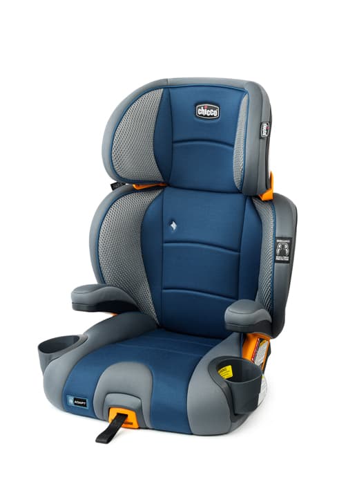 Chicco KidFit ClearTex Plus 2-in-1 Belt-Positioning Booster Car Seat, Backless and High Back Booster Seat, for Children Aged 4 Years and up and 40-100 lbs. | Lilac/Purple