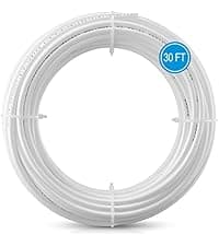 Inline Water Filter Kit for Ice Maker and Refrigerator,Include Feed Water Valve,1/4" Water Line and Quick Connect Fittings,Ideal for Ice Maker,Refrigerator,RO(Reverse Osmosis) System