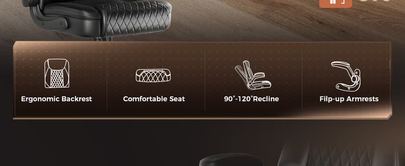 COMHOMA Leather Office Chair Ergonomic Computer Gaming Chair with Comfy Back Support, Executive Mid-Back,Small Gmaing Chair with Adjustable Armrests, for Short People Use, Rolling Swivel for Adults