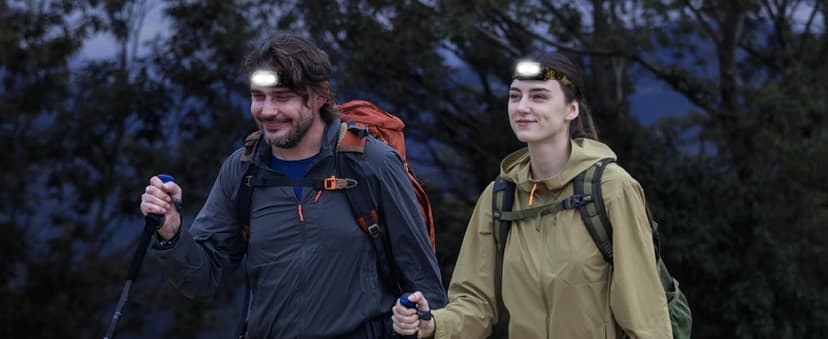 Mossy Oak 600 Lumens Rechargeable Headlamp, Lightweight LED Headlight with White & Red Light, Waterproof Head Lamp with Non-Slip Band, Dimmable & Memory Function for Hunting, Camping, Power Outage