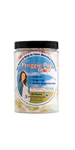 Preggie Pop Drops Morning Sickness Relief for Pregnant Women. Assorted Yummy Candy Drops for Pregnancy. 48 Count
