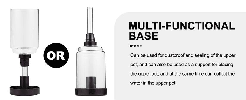 YUCHENGTECH Siphon Syphon Coffee Maker Tabletop Glass Siphon Pot Glass Technica Siphon Vacuum Coffee Maker(5 Cups(600ml))