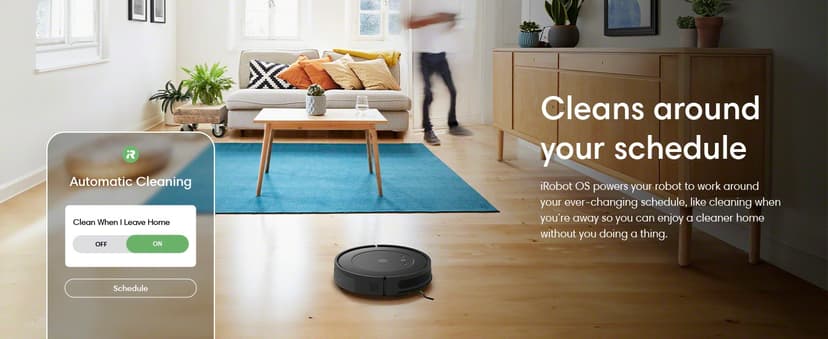 iRobot Roomba Vac Robot Vacuum (Q0120) - Easy to use, Power-Lifting Suction, Multi-Surface Cleaning, Smart Navigation Cleans in Neat Rows, Self-Charging, Alexa