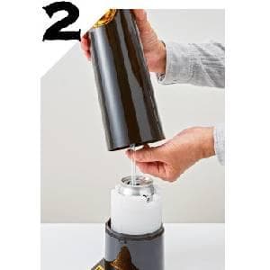 GREEN HOUSE: Draft Pour Beer Dispenser & Ultra Fine Foam Maker - Mini Kegerator for Home. Draft Pour and Ultra Fine Foam covering top makes your regular beer taste delicious and keep longer.