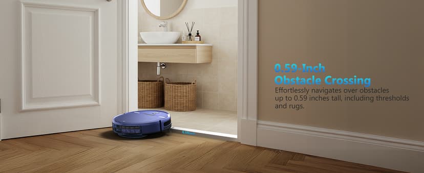 XIEBro Life Robot Vacuum and Mop Combo, Vacuum Robot 2 in 1 with WiFi/App/Voice, Schedule, Water Tank and Dustbin, Self-Charging, Slim, Ideal for Hard Floor, Pet Hair, Carpet