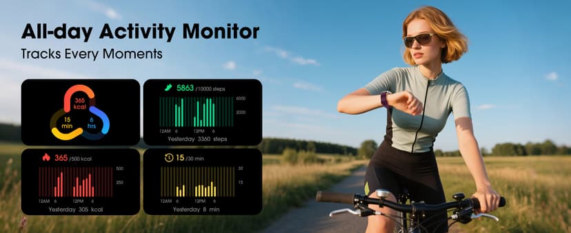 DAVIKO Pedometer Watch Senior Friendly No App/Phone Required, Waterproof Fitness Tracker Watch with Step Counter Calories/Sleep Tracker for Walking Running for Men Women