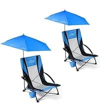 FAIR WIND Oversized Fully Padded Camping Chair, Heavy Duty Quad Fold Chair Arm Chair Support 350 LBS with Cup Holder, Collapsible Lumbar Back Chair Portable for Outdoor, Black