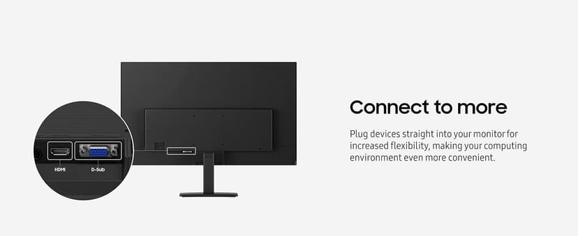Samsung 27" (S30GD) Essential Monitor with IPS Panel and Tilt Only Stand, 100Hz Refresh Rate, Ergonomic Design, Advanced Eye Care, Game Mode, LS27D304GANXZA