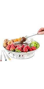 Nostalgia Tabletop Indoor Electric S'mores Maker - Smores Kit With Marshmallow Roasting Sticks and 4 Trays for Graham Crackers, Chocolate, and Marshmallows - Movie Night Supplies - Brown