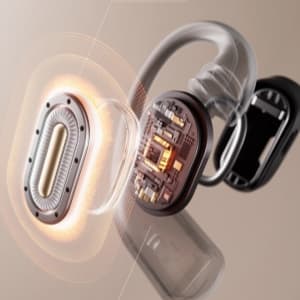 Open Ear Headphones, Over-Ear Earbuds with Ergonomic Ear Hooks, Bluetooth Headphones 5.4, 36 Hours Playback time, IPX5 Waterproof Touch Control Suitable for Cycling, Running, and Exercising (White)