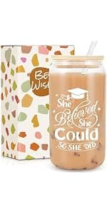 Frerdui Graduation Gift for Her, Class of 2026 Graduation Gifts Basket Box for Women, Senior High School College Grad Gift Set for Daughter Sister Friend, She Believed So She Did B0GVCLKH93