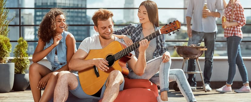 Donner 41” Acoustic Guitar Bundle for Beginners Adults with Online Lesson, 4/4 Full Size Steel Acustica Guitarra with Gig Bag, Tuner, Strap, Strings, Picks, Capos, Cutaway, Natural, DAG-1C/DAD-110C