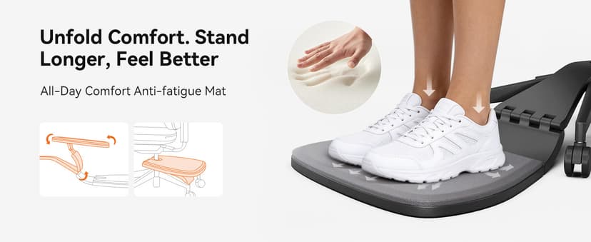 Newtral Standing Desk Chair, Standing Mate Chair for Sit-Stand, Ergonomic Leaning Perch Chair with Anti-Fatigue Mat, Standing Desk Stool, Horse Saddle Chair, Height Adjustable Home Office Posture Seat