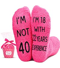 HAPPYPOP Birthday Gifts Ideas for Women - Socks for 36 37 38 39 40 Year Old Woman, Birthday Gifts for Her