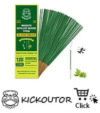 KICKOUTOR Mosquito Repellent Incense Coils with Natural Citronella Oil, 20 Coils & 4 Stands, DEET-Free Outdoor Protection for Patio, Backyard & Camping, Burns 5-7 Hours Against Gnats & No-See-Ums
