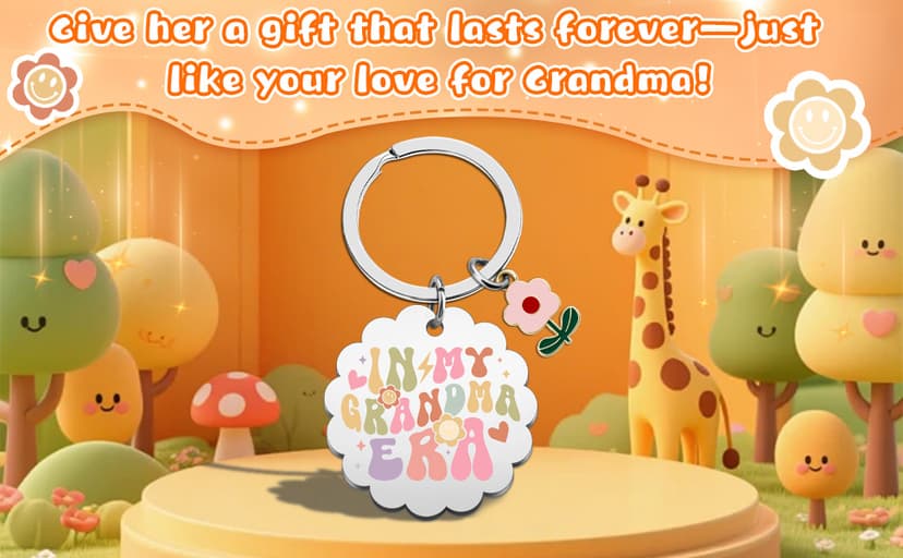 New Grandma Gifts First Time Grandma Gift for Grandmas Keychain Best Grandmas Gift Ideas Grandmother Keepsake Jewelry Gifts for New Baby Christmas Birthday Present for Her
