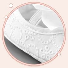 5 Pcs Baby Girl Baptism Outfit Includes Lace Christening Dresses Bowknot Headwear Cross Charm Bracelet Socks Shoes