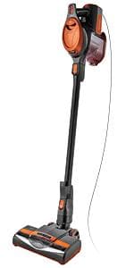 Shark HV302 Rocket Pet Corded Stick Vacuum, Lightweight with Swivel Steering for Carpets & Hard Floors, Converts to Hand Vacuum, Includes Crevice Tool, Pet Multi-Tool & Precision Duster, Orange