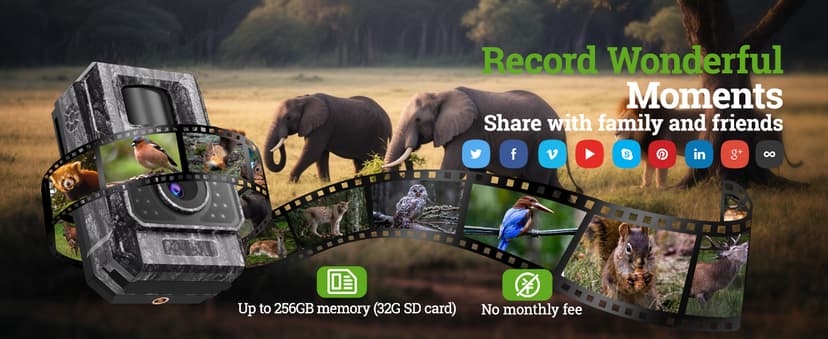 MAXDONE Solar Trail Camera WiFi Bluetooth - 4K 64MP Game Camera with 6000mAh Battery, Rechargeable Trail Cam with Night Vision Motion Activated IP66, Wildlife Cameras Deer Cams for Outdoor Backyard