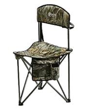 PORTAL Extra Large Quick Folding Tripod Stool with Backrest Fishing Camping Chair with Carry Strap