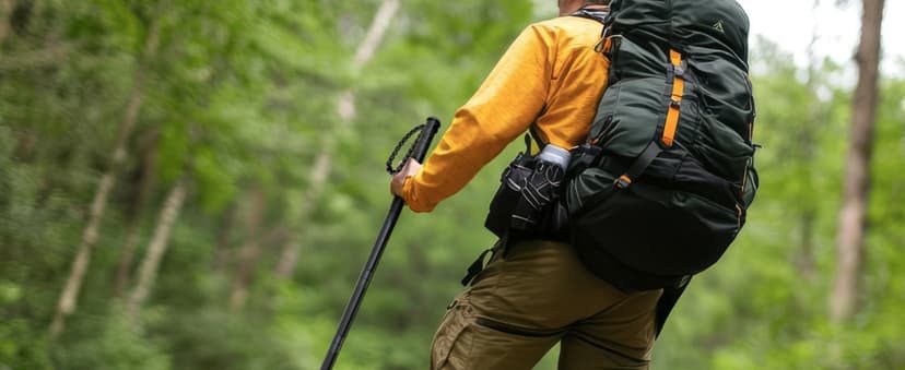 Rhino USA Tactical Hiking Stick with Integrated Survival Kit – Essential Camping Gear for Hiking & Trekking – Durable Tactical Gear for Outdoor Adventures