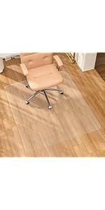 Tonaus Office Chair Mat for Carpet, 48"×36" Carpet Chair Mat for Low Pile Carpets, 2.2mm Transparent