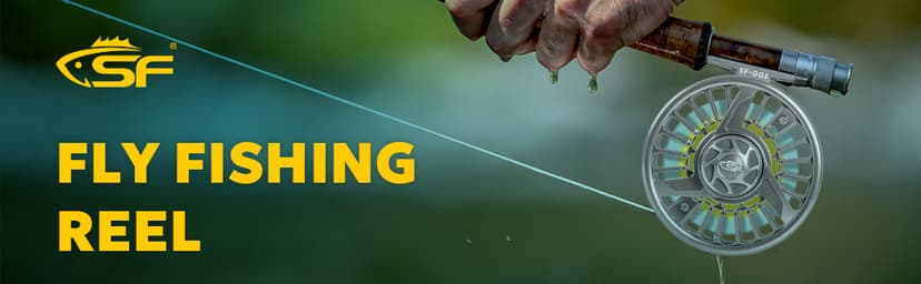 SF Premium SF005 Fly Fishing Reel Aircraft-Grade Aluminum 3/4/5, 5/6/7, 7/8/9 WT Dust-Proof Sealed Drag Free Reel Case Perfect for Trout & Bass